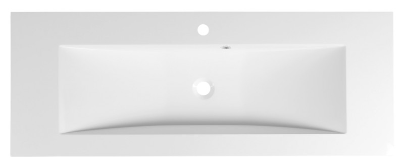 YUKON umyvadlo, litý mramor, 120x45cm, bílá YU121